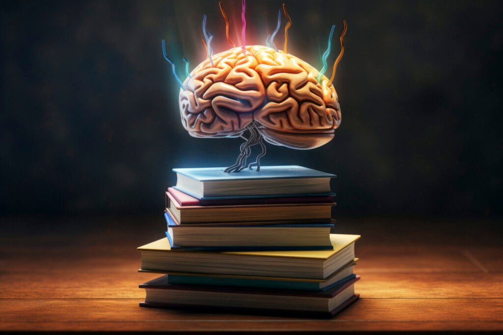 Amazing tips to start investing early in life!! 12 books with brain digital art style education day scaled