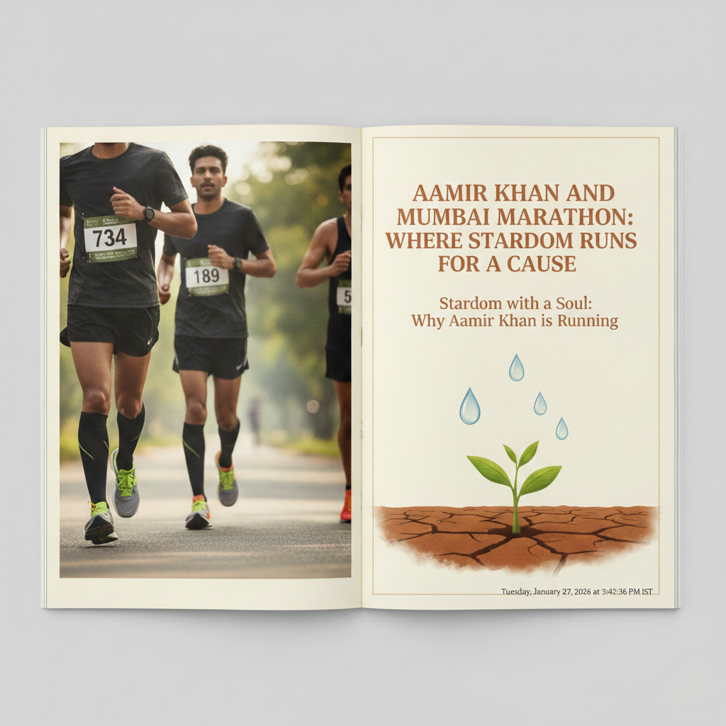 Aamir Khan Mumbai Marathon